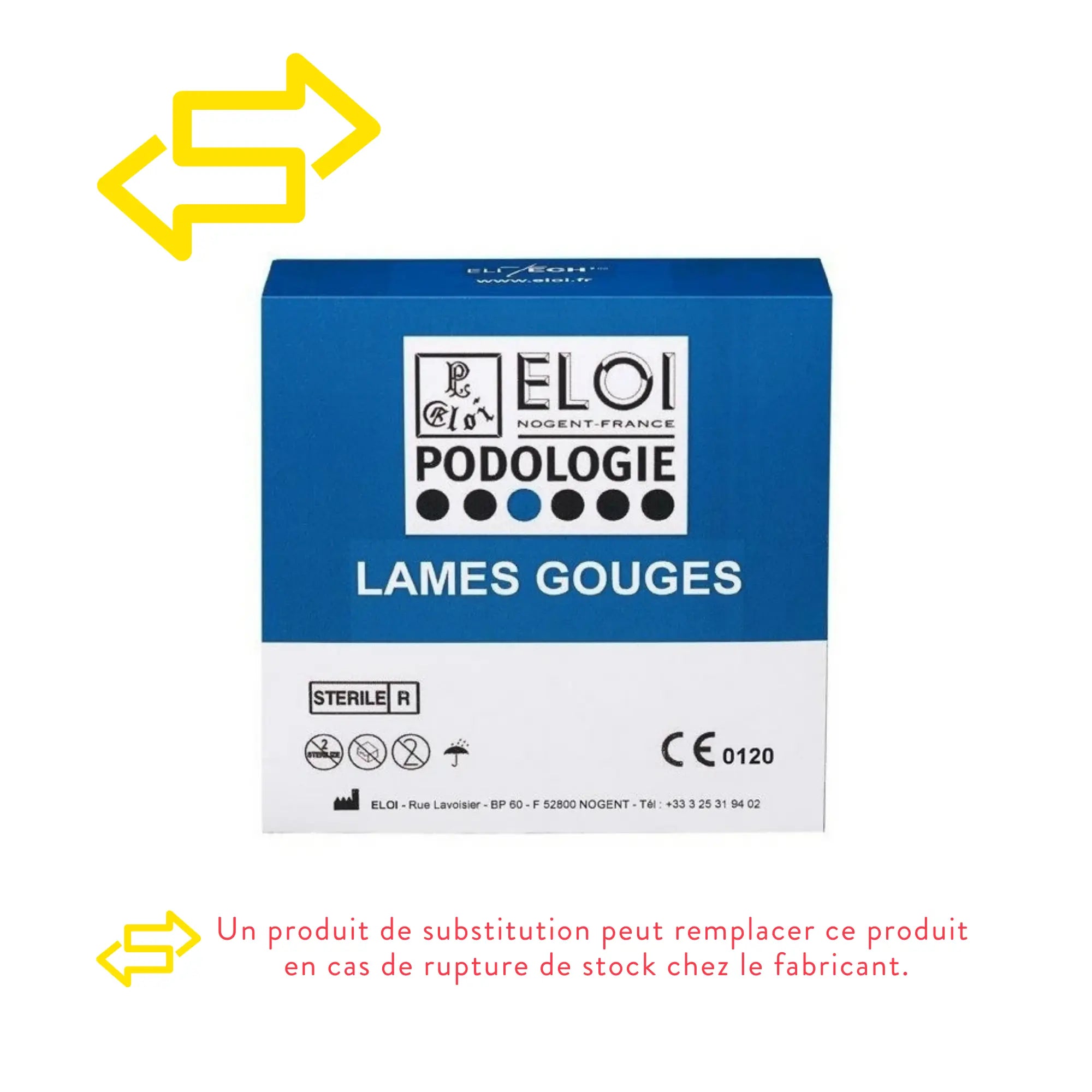 100 Lames de gouges stériles - Elitech by Eloi PodiaFrance Eloi Podologie