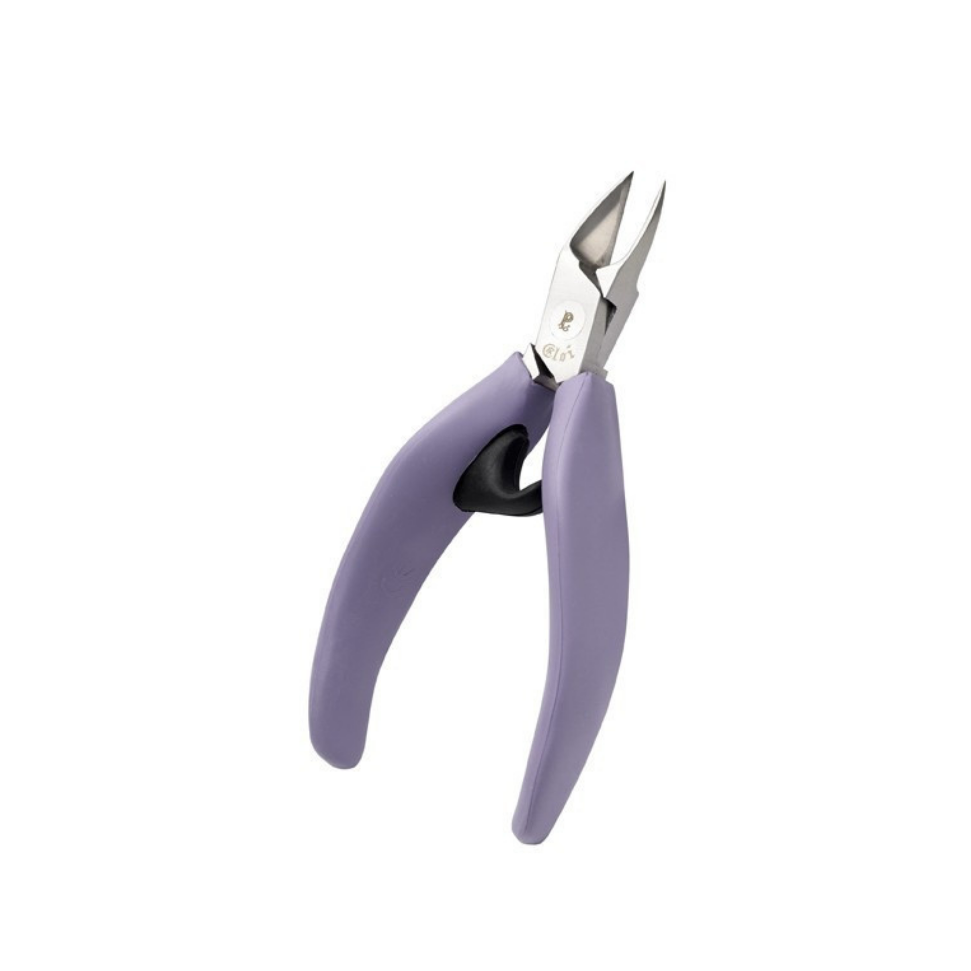 Pince à ongles ergonomique - Violette - Coupe droite - Mors effilés larges - 13 cm - Inox - Akori