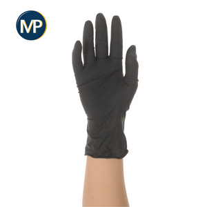 Gants d'examen - Latex Noir - Sans poudre - Boite de 100 - My Podologie