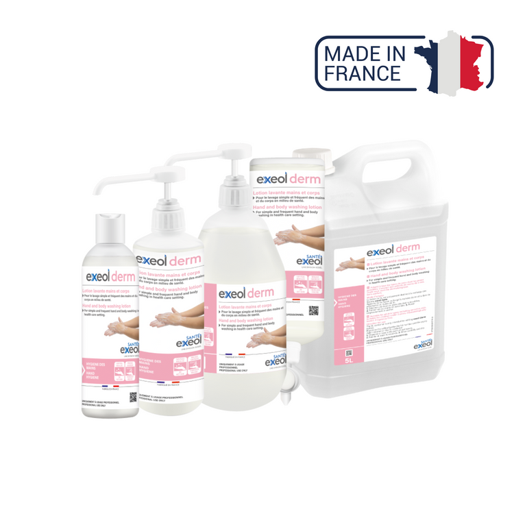 Lotion lavante mains et corps - Exeol derm - Sodel