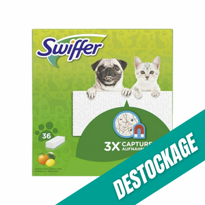 Lingettes attrape-poussière pour sol - Swiffer // Destockage