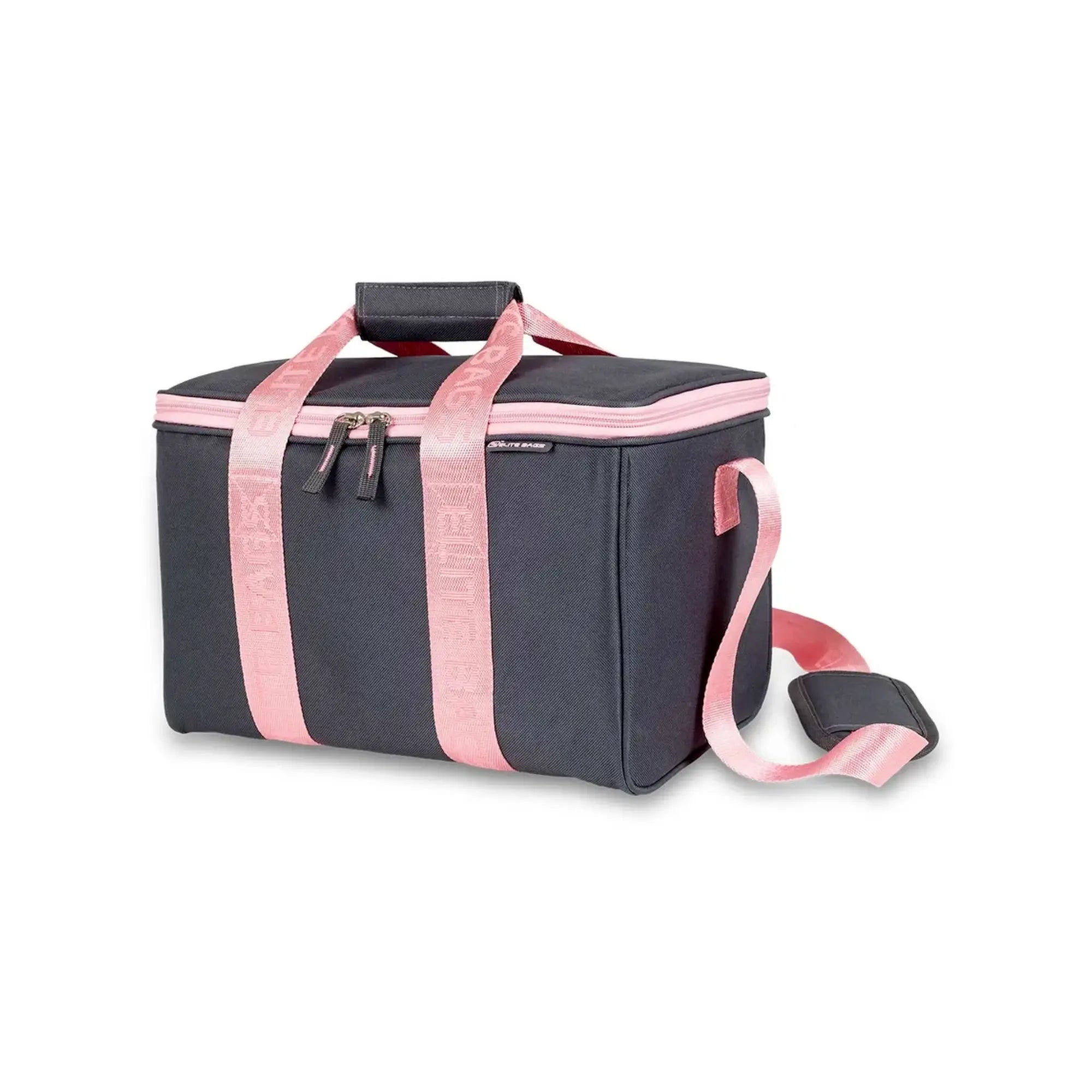 Mallette médicale MULTY - Grise / Bandoulière Rose - Elite bags - My Podologie