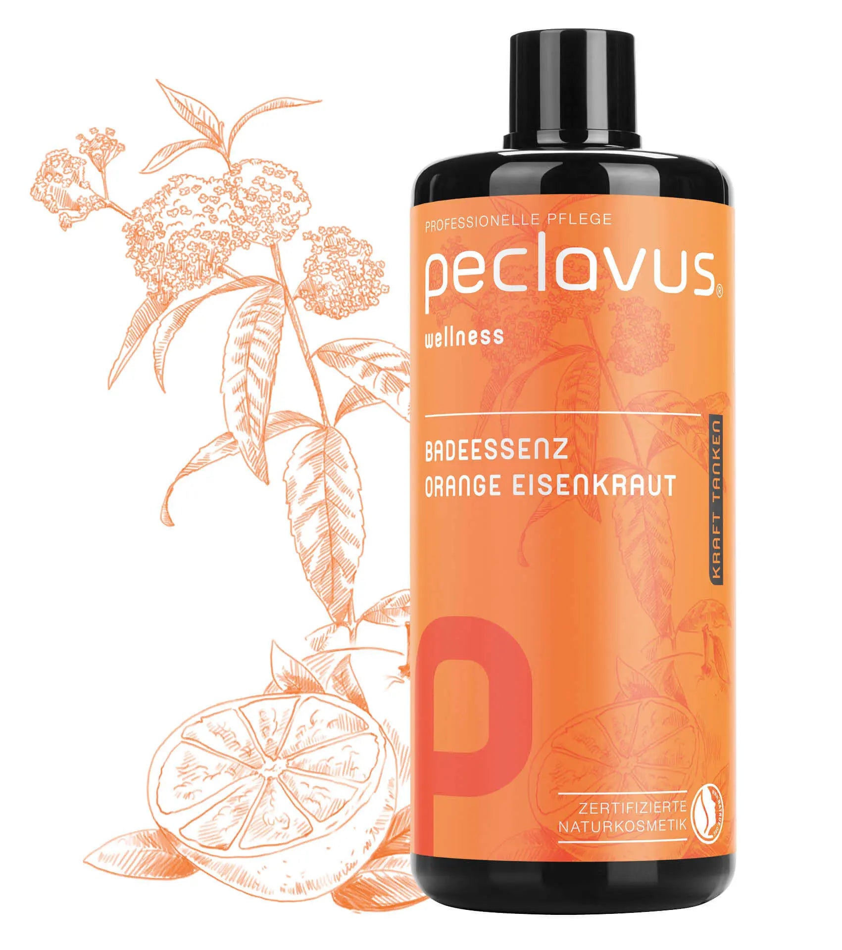 Essence de bain - Orange Verveine - "Recharger ses batteries" - 500 ml - Peclavus - My Podologie