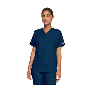 Guéthary - Tunique médicale - Col V - Manches courtes - Femme - Cherokee - Couleur 1 Cherokee Authentic Workwear  Bleu-marine-XXXL