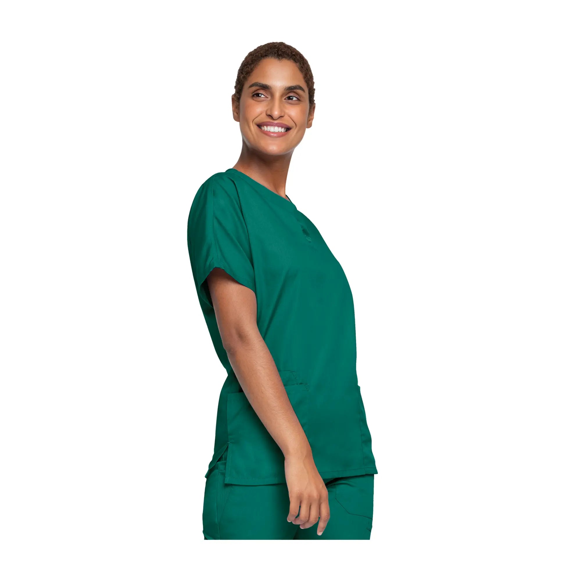 Guéthary - Tunique médicale - Col V - Manches courtes - Femme - Cherokee - Couleur 1 Cherokee Authentic Workwear 