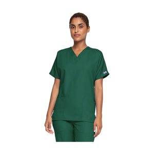 Guéthary - Tunique médicale - Col V - Manches courtes - Femme - Cherokee - Couleur 1 Cherokee Authentic Workwear  Vert-chasseur-XXXL