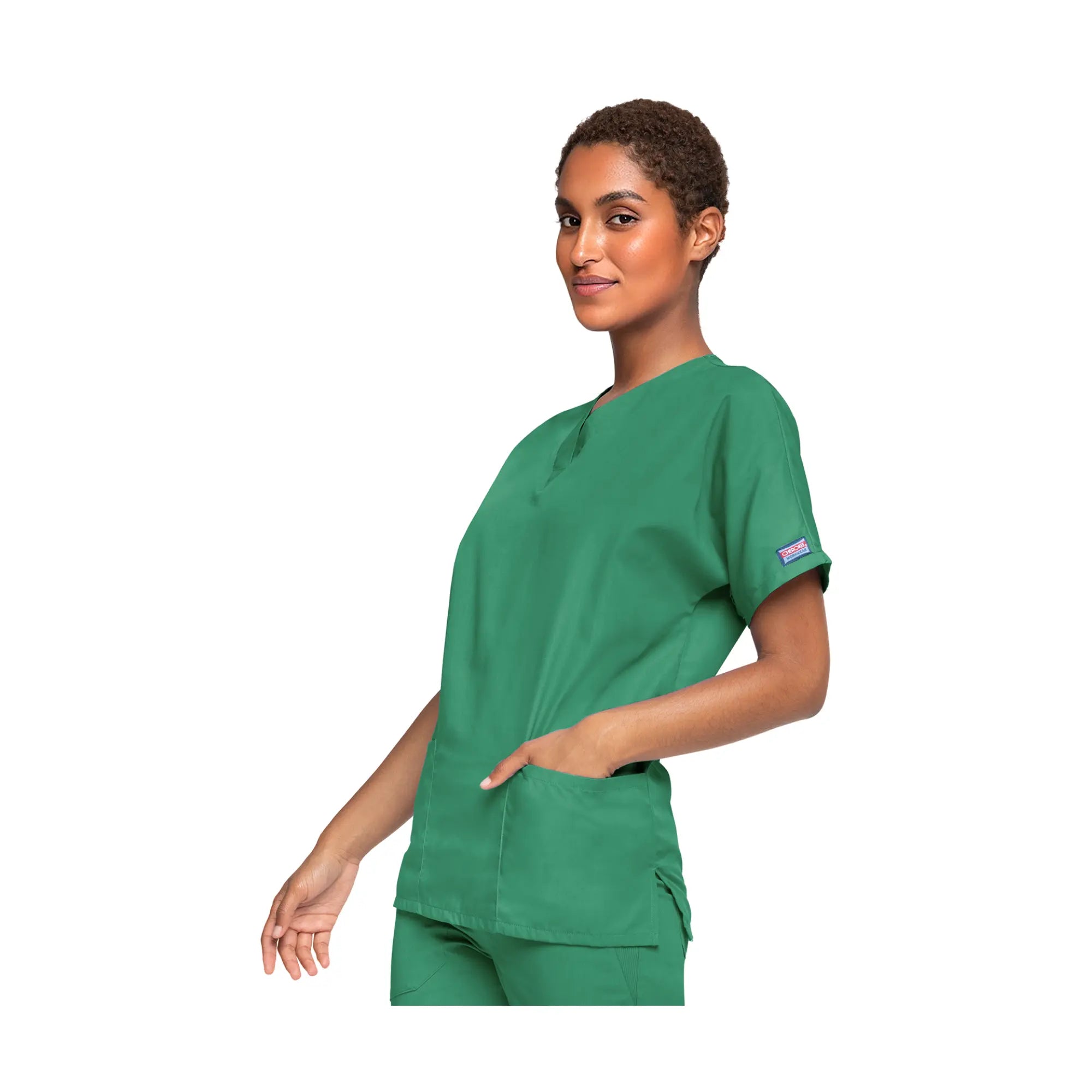 Guéthary - Tunique médicale - Col V - Manches courtes - Femme - Cherokee - Couleur 1 Cherokee Authentic Workwear 