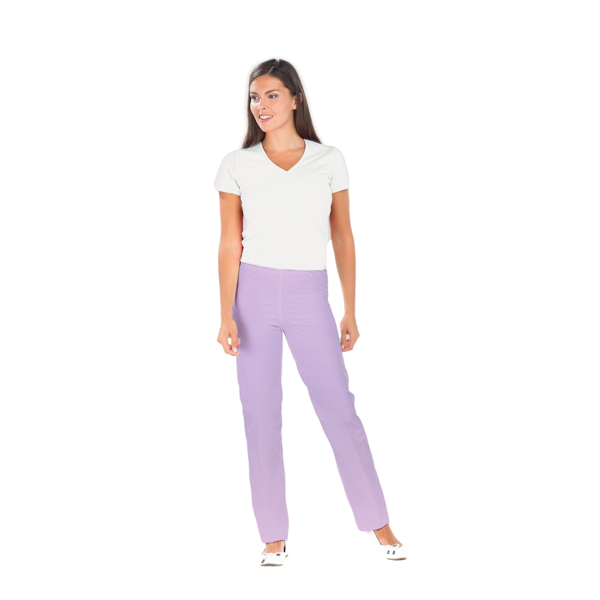 Manu - Pantalon Parme - Mixte - Ceinture élastique - Sans poche My Blouse