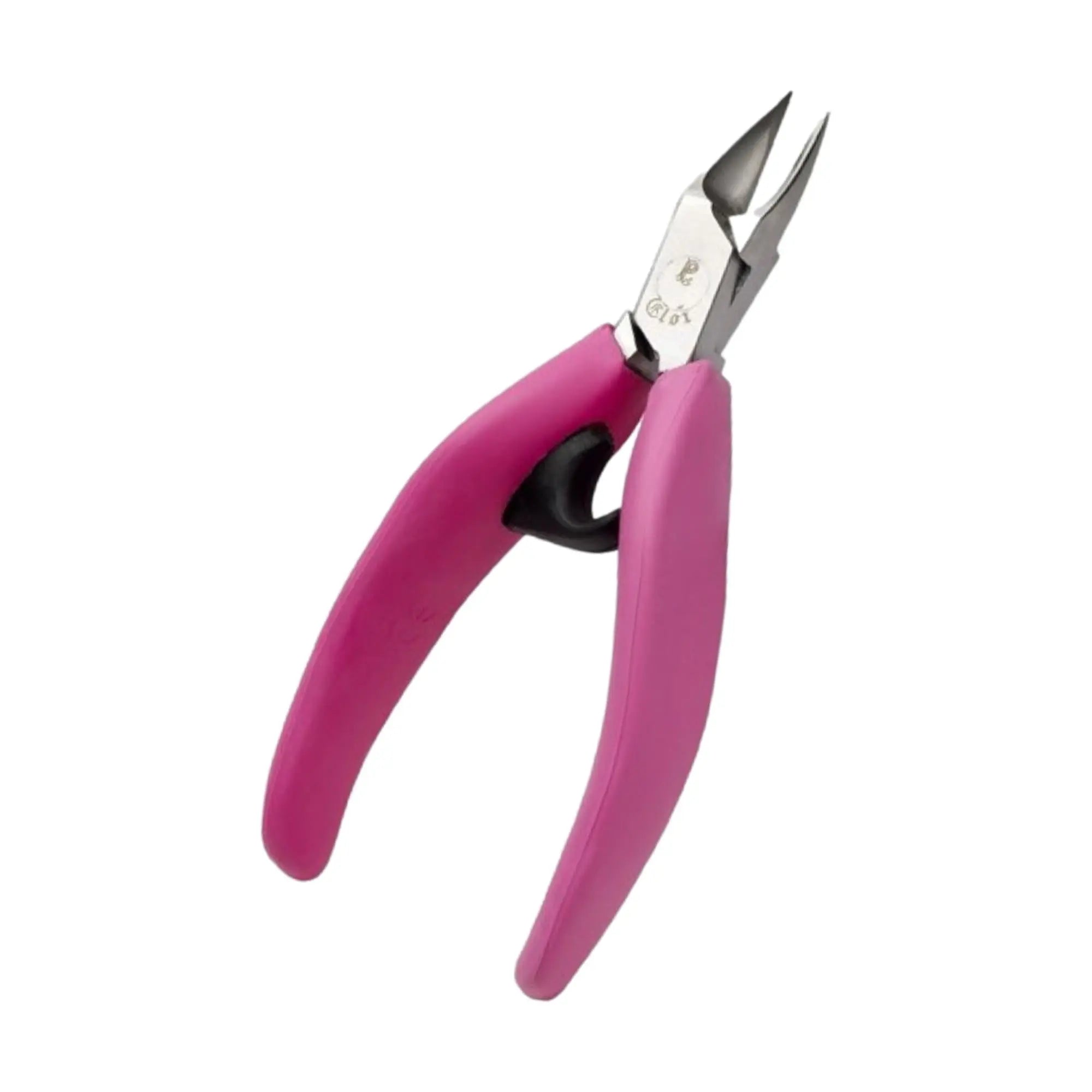 Pince à ongles ergonomique - Fushia - Coupe droite - Mors effilés - 13 cm - Inox - Akori