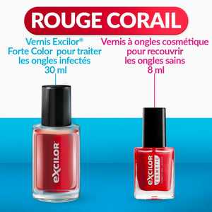 Traitement mycose ongles forte couleur red 30ml - Excilor Excilor 